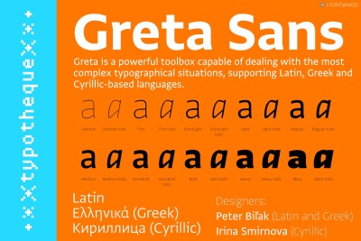 Greta Sans Pro Suite Font