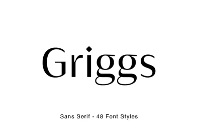 Griggs Sans Serif Font