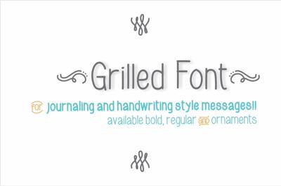 Grilled Font Free Download