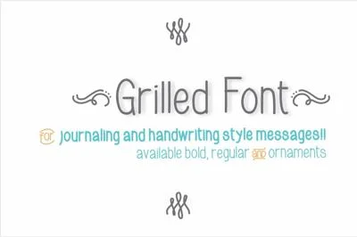 Grilled Font