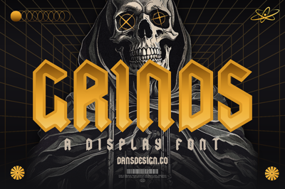 GRIND MODERN BLACKLETTER METAL FONT Free Download