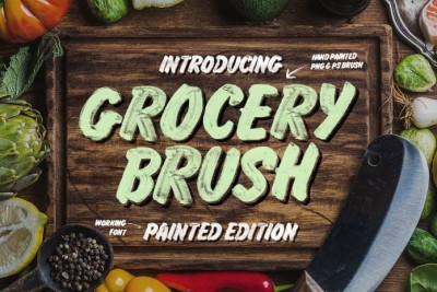 Grocery Brush Font Free Download