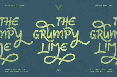 Grumpy Lime - Playful Ligature Font Free Download