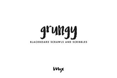 Grungy — Blackboard Scribbles Font
