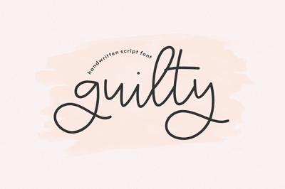 Guilty | Handwritten Script Font Free Download