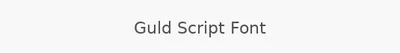 Guld Script Font