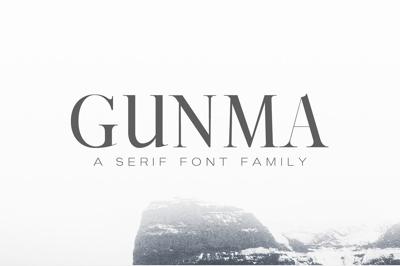 Gunma Serif Font Family Free Download