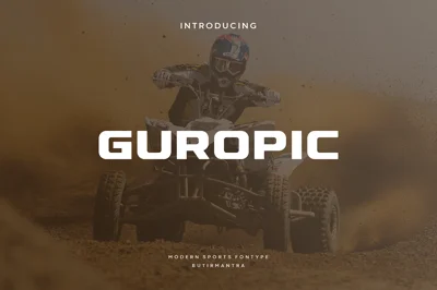 Guropic - Modern Display Typeface