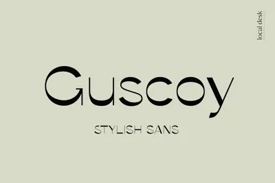 Guscoy – Stylish, High Contrast Sans Free Download