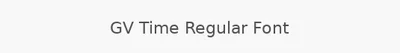 GV Time Regular Font