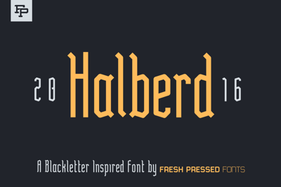 Halberd Display Font Free Download