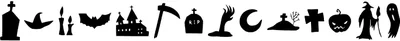 Halloween Clipart Font