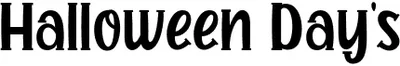 Halloween Day S Font