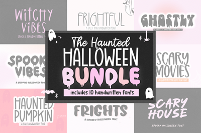 Halloween Font Bundle | Spooky Fonts Free Download