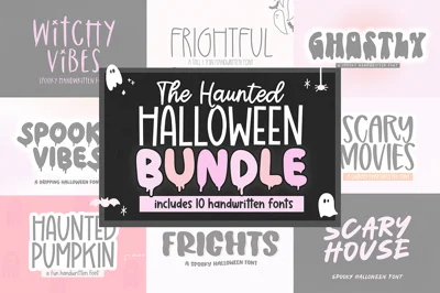 Halloween Font Bundle | Spooky Fonts