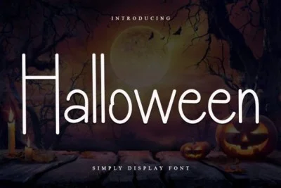 H Halloween Font Font