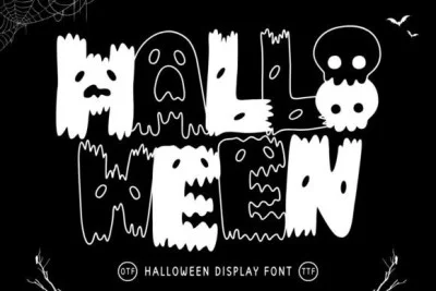 H Halloween Font Font