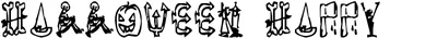 Halloween Happy Font