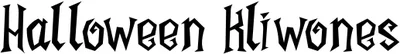Halloween Kliwones Font