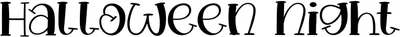 Halloween Night 3 Font