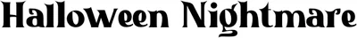 Halloween Nightmare 2 Font