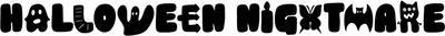 Halloween Nightmare 3 Font