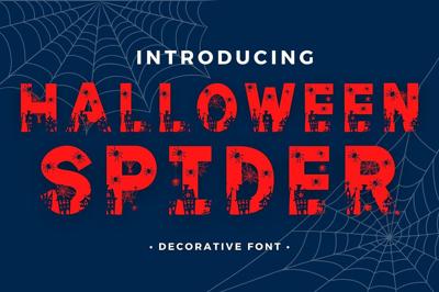 Halloween Spider Font Free Download