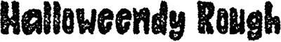 Halloweendy Rough Font