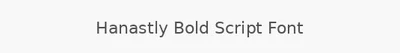 Hanastly Bold Script Font