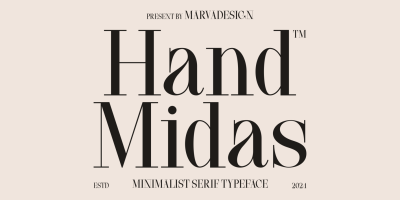 Hand Midas Font