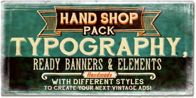 Hand Shop Pack Font