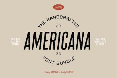 Handcrafted Americana Font Bundle Free Download