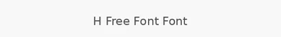 H Free Font Font