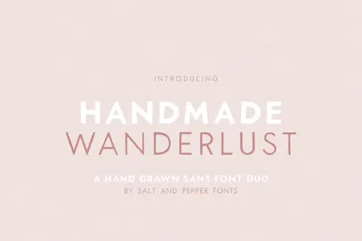 Handmade Wanderlust Font Duo Free Download