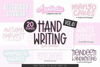 HANDWRITING FONT BUNDLE VOL. 4 Free Download