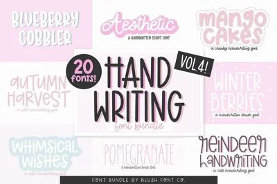 HANDWRITING FONT BUNDLE VOL. 4