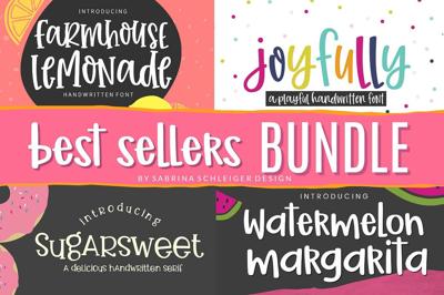 Handwritten Font Best Sellers Bundle Free Download