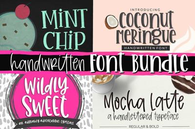 Handwritten Font Bundle Mini Pack Free Download