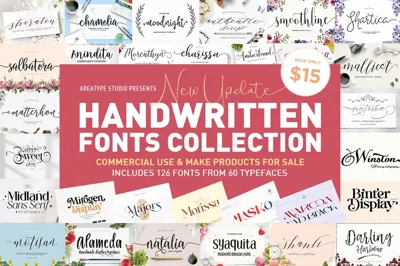 Handwritten Fonts Collection Free Download