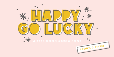 Happy Go Lucky, Display Font Free Download