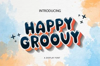 Happy Groovy - Groovy Font