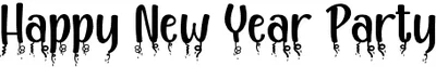 Happy New Year Party Font