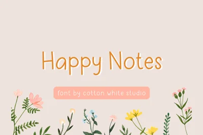 Happy Notes Font