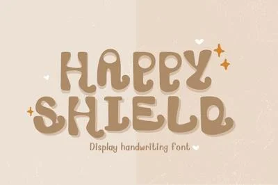 Happy shield font