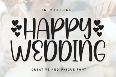 Happy Wedding | Script Font