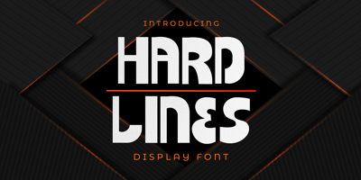 Hard Lines Display Font Free Download