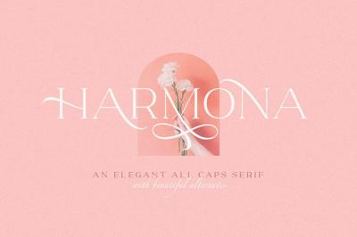 Harmona - Elegant All Caps Serif Free Download