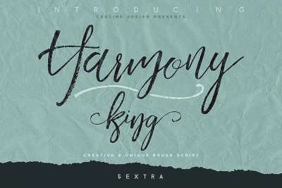 Harmony King - Brush Font