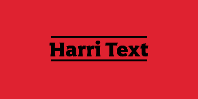 Harri Text Font Free Download