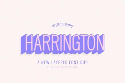 Harrington Layered Font Family Free Download